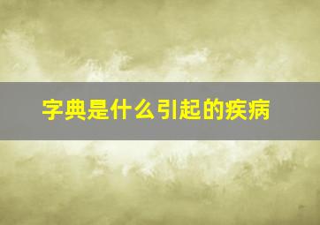 字典是什么引起的疾病