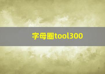 字母圈tool300