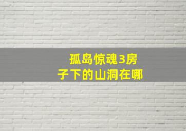 孤岛惊魂3房子下的山洞在哪