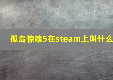 孤岛惊魂5在steam上叫什么