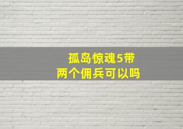 孤岛惊魂5带两个佣兵可以吗