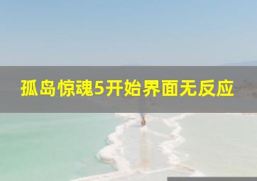 孤岛惊魂5开始界面无反应