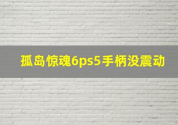 孤岛惊魂6ps5手柄没震动