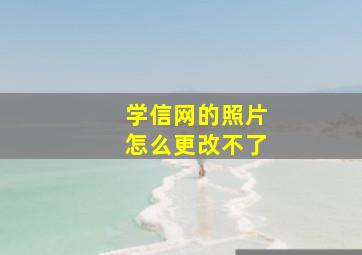 学信网的照片怎么更改不了