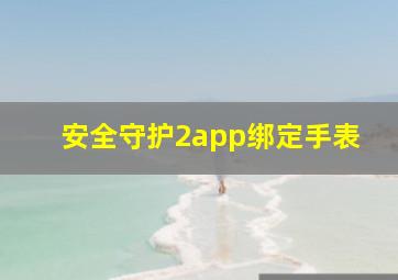 安全守护2app绑定手表