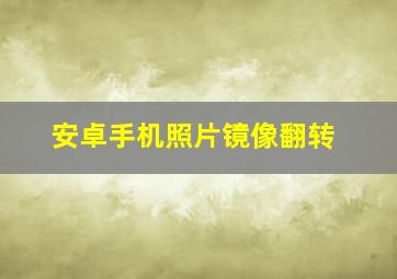 安卓手机照片镜像翻转