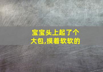 宝宝头上起了个大包,摸着软软的