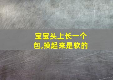 宝宝头上长一个包,摸起来是软的