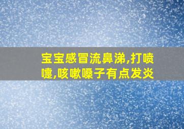 宝宝感冒流鼻涕,打喷嚏,咳嗽嗓子有点发炎