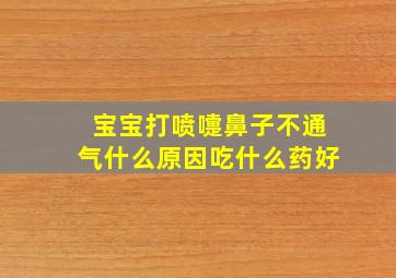 宝宝打喷嚏鼻子不通气什么原因吃什么药好