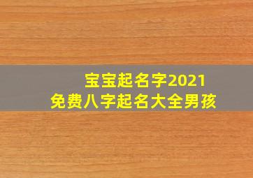 宝宝起名字2021免费八字起名大全男孩