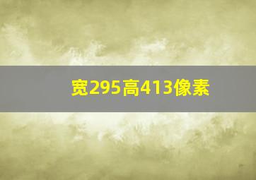 宽295高413像素