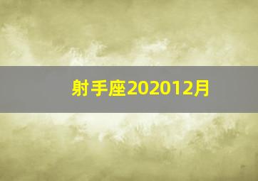 射手座202012月