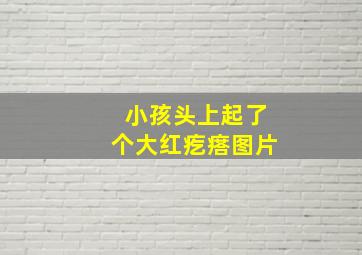 小孩头上起了个大红疙瘩图片