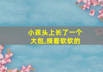 小孩头上长了一个大包,摸着软软的