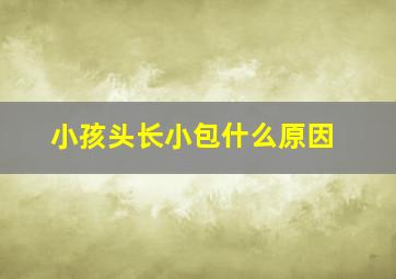 小孩头长小包什么原因