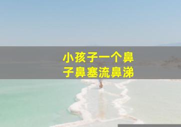 小孩子一个鼻子鼻塞流鼻涕