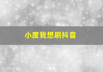 小度我想刷抖音