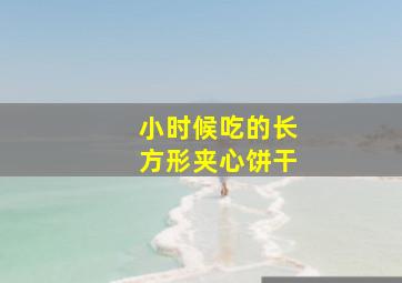 小时候吃的长方形夹心饼干