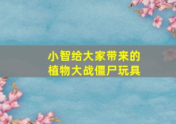 小智给大家带来的植物大战僵尸玩具