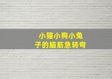 小猫小狗小兔子的脑筋急转弯