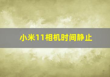 小米11相机时间静止