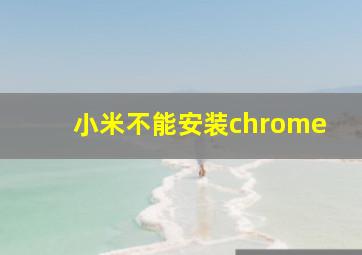 小米不能安装chrome