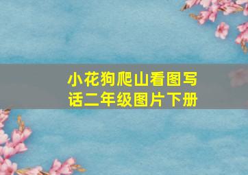 小花狗爬山看图写话二年级图片下册