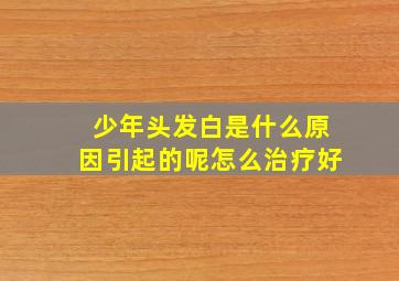 少年头发白是什么原因引起的呢怎么治疗好