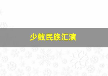 少数民族汇演