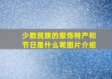 少数民族的服饰特产和节日是什么呢图片介绍