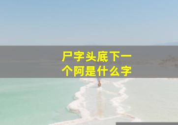 尸字头底下一个阿是什么字