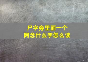 尸字旁里面一个阿念什么字怎么读