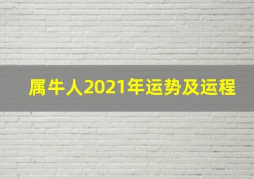 属牛人2021年运势及运程