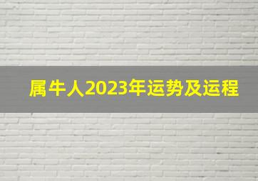 属牛人2023年运势及运程