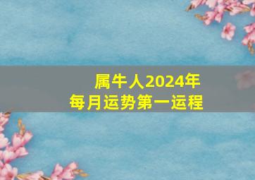 属牛人2024年每月运势第一运程