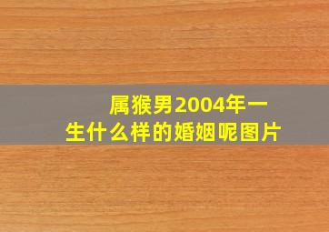 属猴男2004年一生什么样的婚姻呢图片