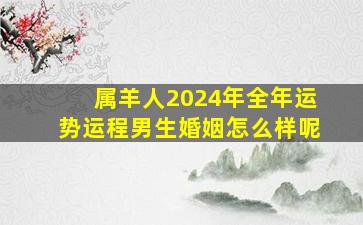 属羊人2024年全年运势运程男生婚姻怎么样呢