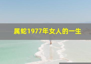 属蛇1977年女人的一生