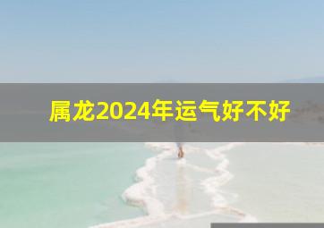 属龙2024年运气好不好