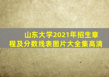 山东大学2021年招生章程及分数线表图片大全集高清