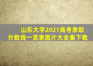 山东大学2021高考录取分数线一览表图片大全集下载