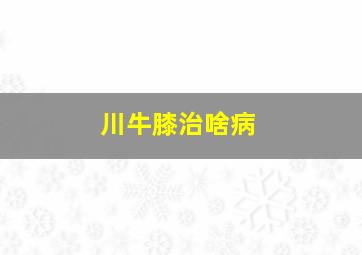 川牛膝治啥病