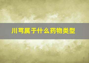 川芎属于什么药物类型