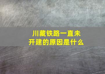 川藏铁路一直未开建的原因是什么