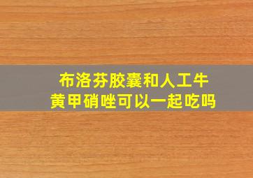 布洛芬胶囊和人工牛黄甲硝唑可以一起吃吗