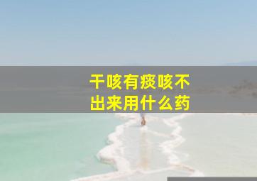 干咳有痰咳不出来用什么药