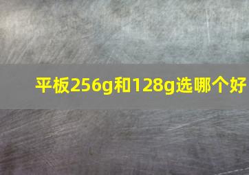 平板256g和128g选哪个好