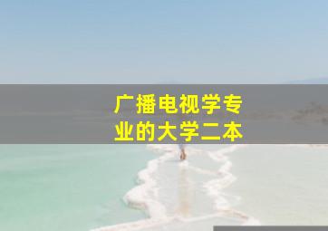 广播电视学专业的大学二本