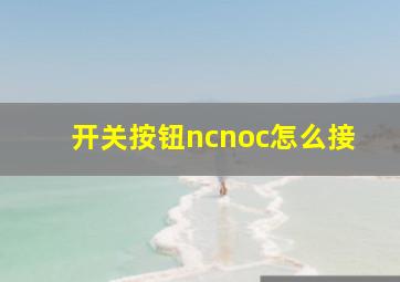 开关按钮ncnoc怎么接